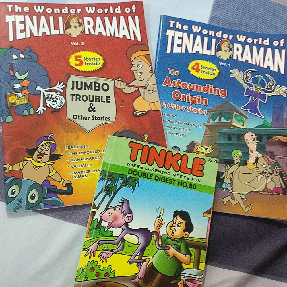 The Wonder World of Tenali Raman,vol.1 &2, Tinkle - Picture 1 of 12